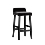 カウンターチェア カバー張り込み | BALハイチェア 1P/脚BK モケット生地