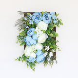 人工観葉植物 水色 アートパネル | Botanical v.class 03