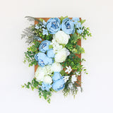 人工観葉植物 水色 アートパネル | Botanical v.class 03