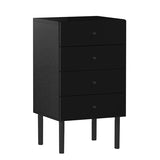 サイドチェスト 引き出し付き収納 チェスト | MC45-4 black