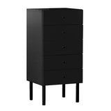 引き出し収納 チェスト 5段 | MC45-5 black