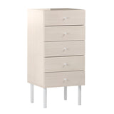 ハイタイプチェスト スリムチェスト 5段 | MC45-5 whitewood