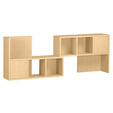 ディスプレイラック 伸縮 棚 | R+R-DX 90-2 木目