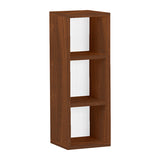 本棚 スリムラック オープン収納 木製 本収納 | H-001 1×3/D22 木目