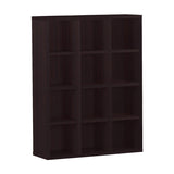 ミドルラック ブックシェルフ 収納 | H-001 3×4/D22 木目