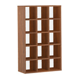 本棚 大容量収納 ブックシェルフ | H-001 3×5/D22 木目