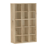 本棚 大容量収納 ブックシェルフ | H-001 3×5/D22 木目