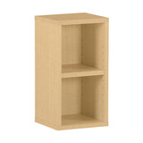 スリムラック オープン収納 ブックシェルフ | H-001 1×2/D25 木目