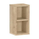 スリムラック オープン収納 ブックシェルフ | H-001 1×2/D25 木目