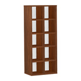 コミック 棚 ホワイト ブックシェルフ | H-001 2×5/D25 木目