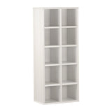 コミック 棚 ホワイト ブックシェルフ | H-001 2×5/D25 木目