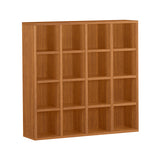 壁面収納 オープンラック ホワイト | H-001 4×4/D25 木目