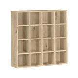 壁面収納 オープンラック ホワイト | H-001 4×4/D25 木目