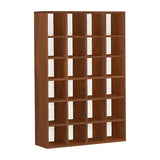 リビング ホワイト 棚 本棚 | H-001 4×6/D25 木目