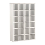 リビング ホワイト 棚 本棚 | H-001 4×6/D25 木目