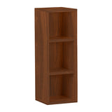 オープンラック ダークブラウン ホワイト | H-001 1×3/D30 木目