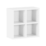 ホワイト 本棚 オープンラック | H-001 2×2/D30 木目