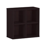 ホワイト 本棚 オープンラック | H-001 2×2/D30 木目