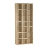 本棚 大容量 収納 オフィス 書斎 ラック | H-001 3×7/D30 木目