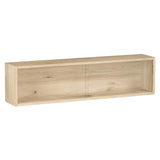 ウォールシェルフ 長方形 | WallBox7 B-1200 Glass 木目