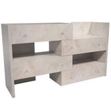 リビング ラック 4段チェスト 大容量 | C+R 80-4 marble