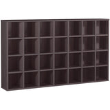 オープン収納 ナチュラル コミックラック | H-001 7×4/D25 木目