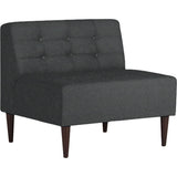 一人用ソファ 1.5人掛け ダイニングチェア | Lunch W 3×4 アームレス NS