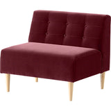 一人掛けソファ ダイニングソファ 一人用椅子 | Lunch W 3×4 アームレス モケット