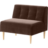 一人掛けソファ ダイニングソファ 一人用椅子 | Lunch W 3×4 アームレス モケット