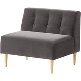 一人掛けソファ ダイニングソファ 一人用椅子 | Lunch W 3×4 アームレス モケット