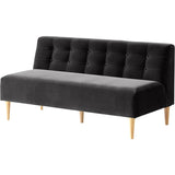 3人掛け ダイニングソファ ローソファ | Lunch W 3×7 アームレス モケット