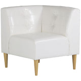 コーナーソファー ダイニング ホワイト | Lunch W コーナー合皮