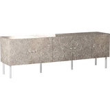 テレビボード 180cm 扉収納 大理石柄 グレー | graystone 180LTV