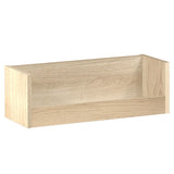 ウォールシェルフ 桟付き | WallBox7-ST C-600 木目