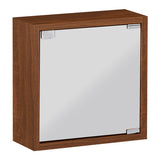 ミラーキャビネット 鏡扉 | WallBox7-DXミラー D-S 棚付き 木目