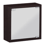 ミラーキャビネット 鏡扉 | WallBox7-DXミラー D-S 棚付き 木目