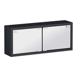 ミラーキャビネット 鏡扉 ウォールラック | WallBox7-DXミラー E-S 木目