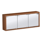 ミラーキャビネット 鏡扉 ウォールラック | WallBox7-DXミラー E-M 木目