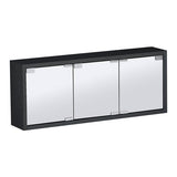 ミラーキャビネット 鏡扉 ウォールラック | WallBox7-DXミラー E-M 木目