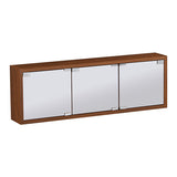 ミラーキャビネット 鏡扉 ウォールラック | WallBox7-DXミラー E-900 木目
