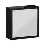 ミラーキャビネット 鏡扉 | WallBox7-DXミラー D-S棚付き black