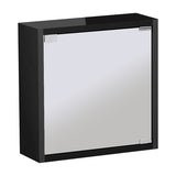 ミラーキャビネット 鏡扉 | WallBox7-DXミラー D-M棚付き black