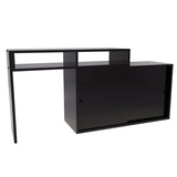 キッチン 作業台 完成品 日本製 メラミン | T+D 105W引戸 black