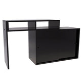 デスク コンパクトデスク 完成品 日本製 | T+D 90W引戸 black