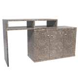 作業台 キッチン 机 伸縮デスク | T+D 90W扉 graystone