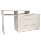 リビングボード ハイタイプ コーナーデスク L字 | T+D 90チェスト whitewood