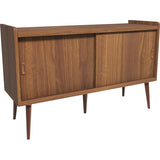 キャビネット リビングボード 食器棚 | aster 120Lキャビ 木目