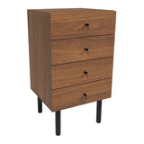 サイドチェスト スリムトチェスト 引き出し収納 | MC45-4 木目