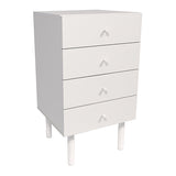 サイドチェスト スリムトチェスト 引き出し収納 | MC45-4 木目