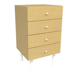 サイドチェスト スリムトチェスト 引き出し収納 | MC45-4 木目